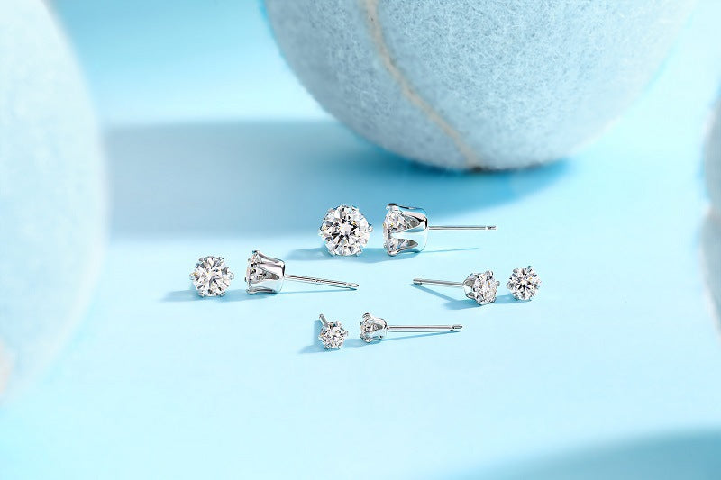 Unisex Moissanite Engagement Earrings For Women (D-VVS)