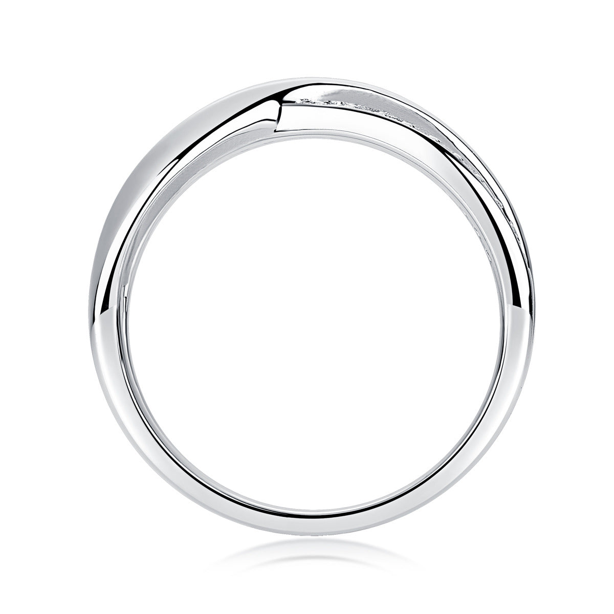 Cross Surround Moissanite Diamond Ring Female S925 Silver Plated 18K White Gold