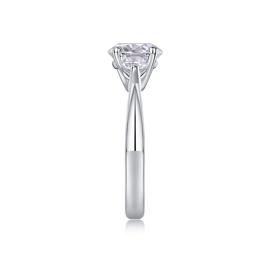 2.28CT Moissanite Diamond Engagement  Ring for Women
