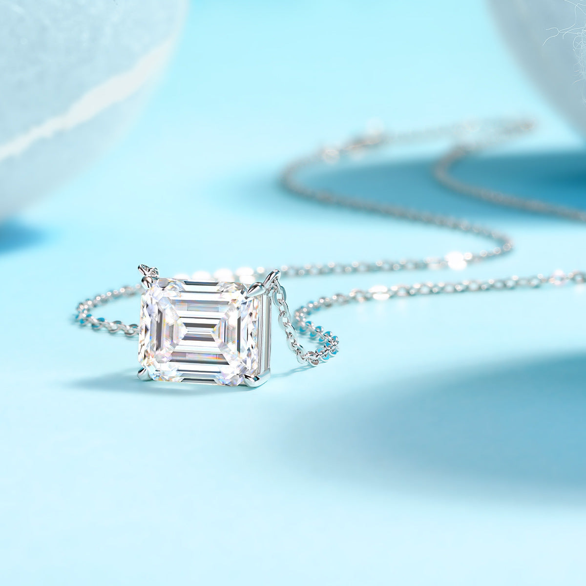 Phantom in the Mirror Moissanite Necklace For Women