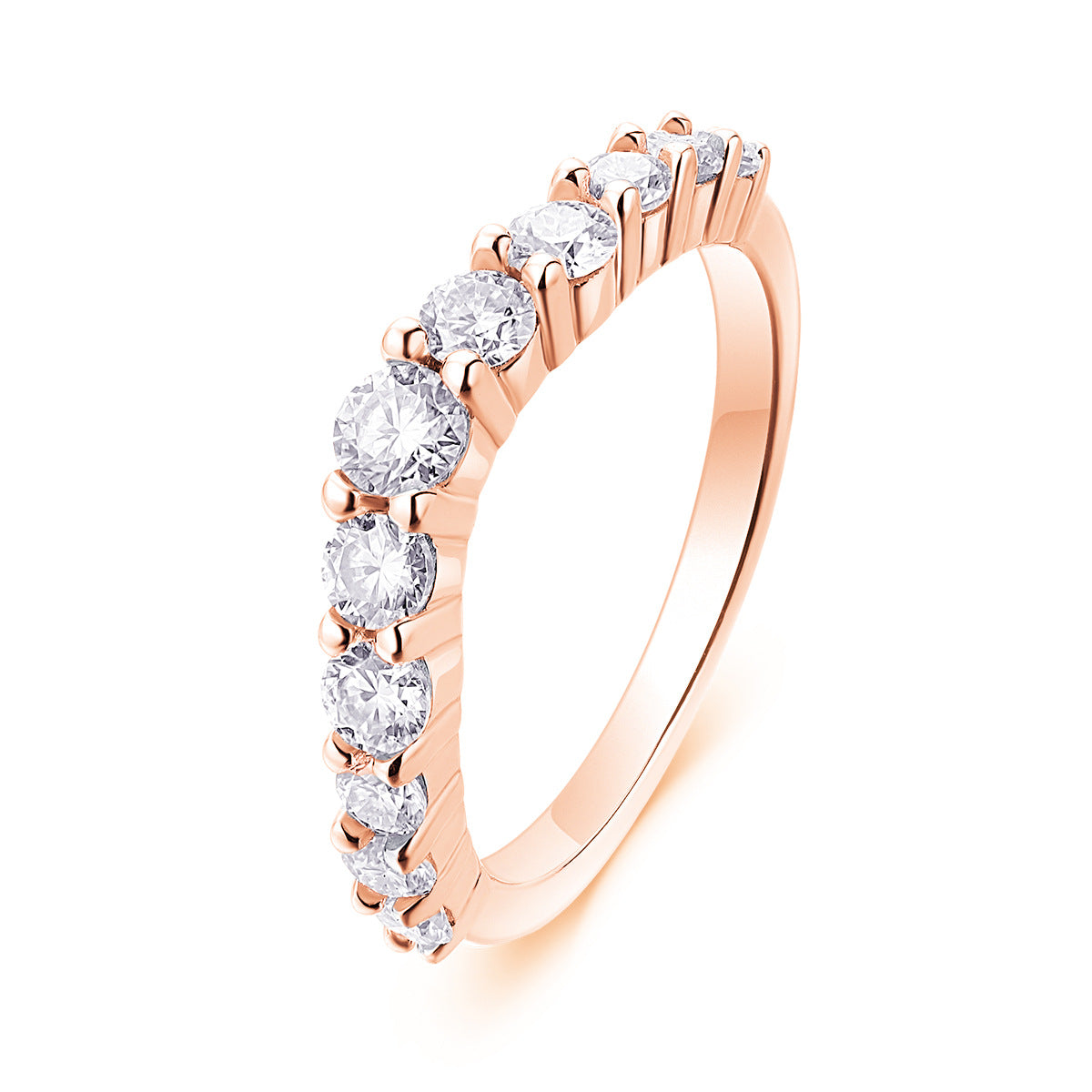 V-shaped Moissanite Engagement Ring for Women