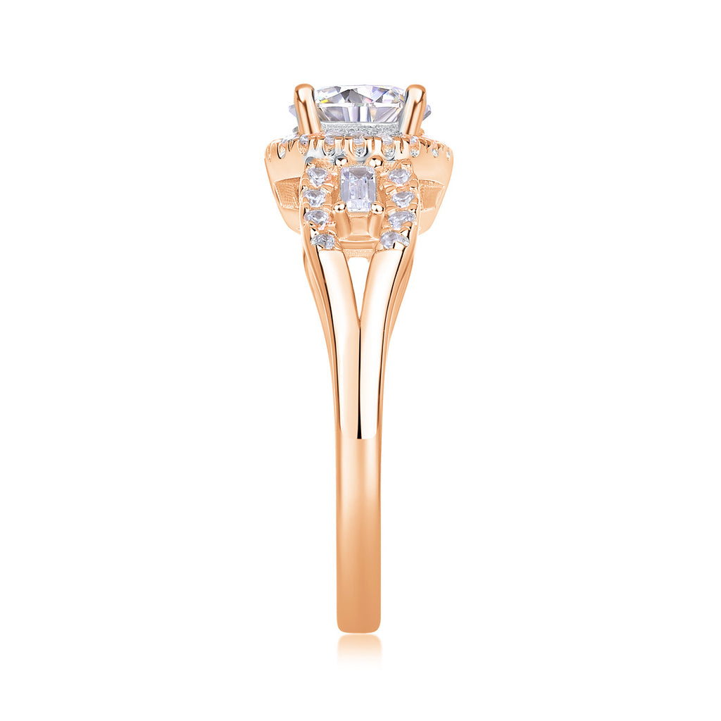 1 Carat D-VVS1 Lab Grown Diamond Ring for Women