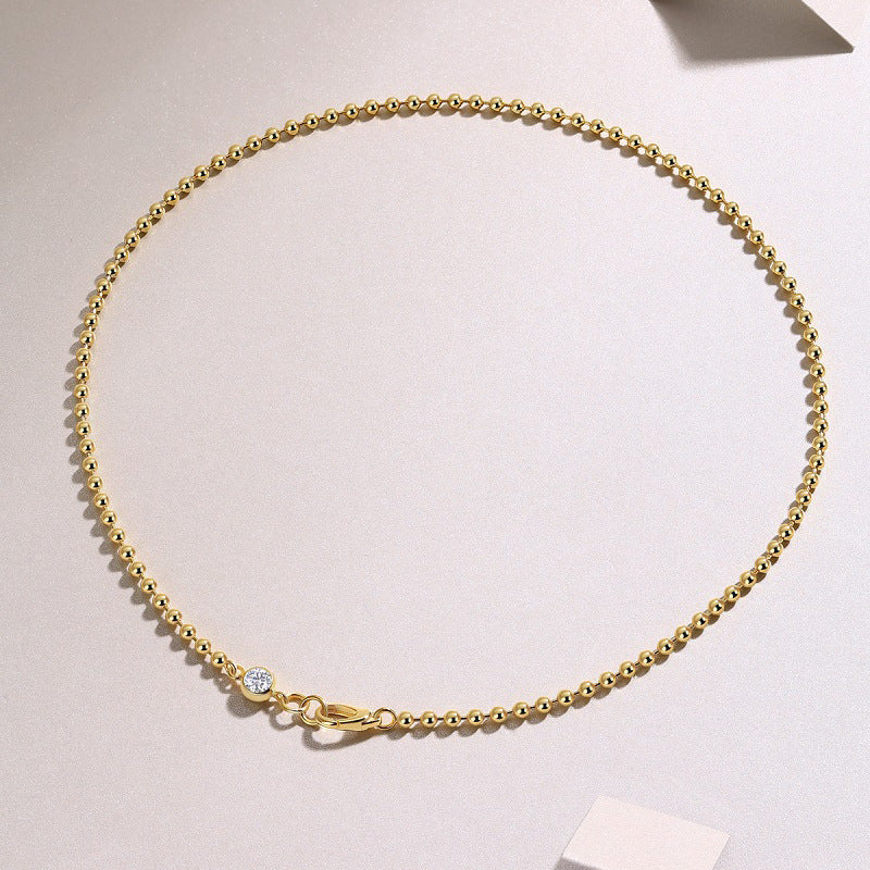 1 Carat Moissanite Necklace with Overlapping Stars