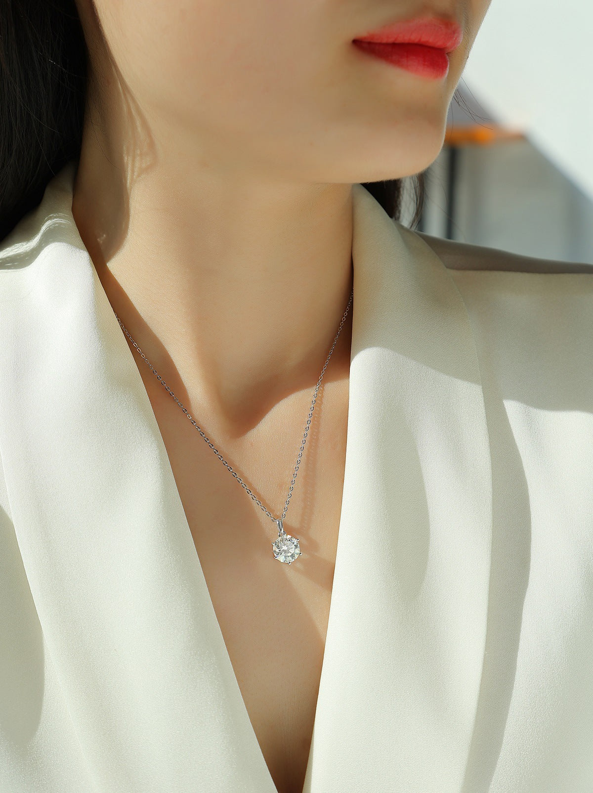 1 Carat D-VVS1 Lab-Grown Diamond Pendant (Necklace Not Included)
