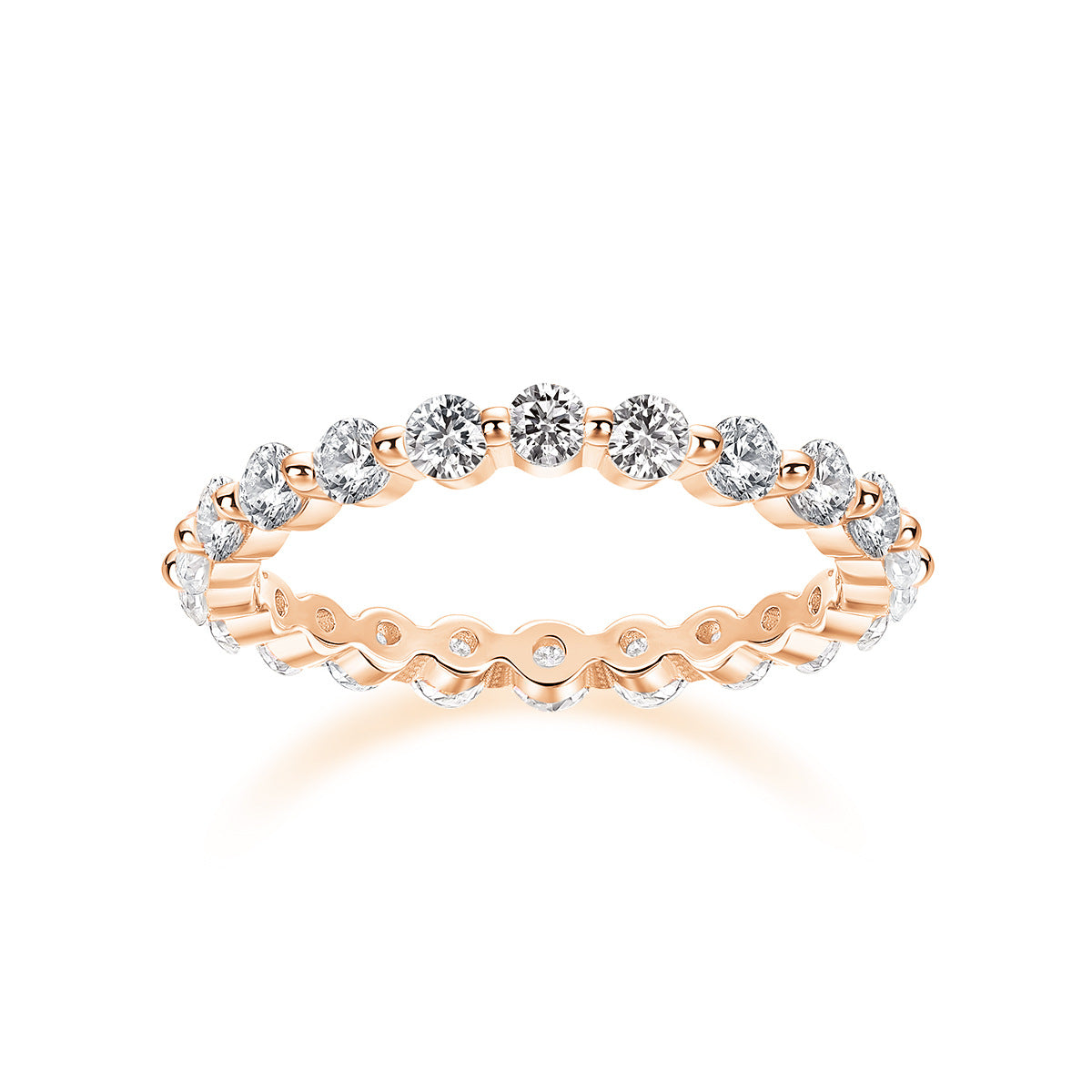 5CT Moissanite Diamond Ring Setting for Women S925 18K Gold Plated