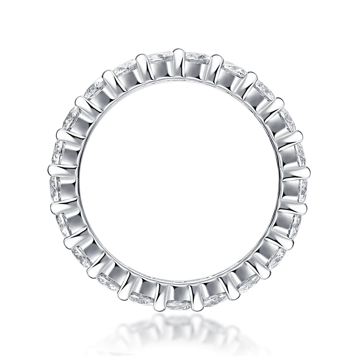 S925 18K Gold Plated Moissanite Ring Setting for Women