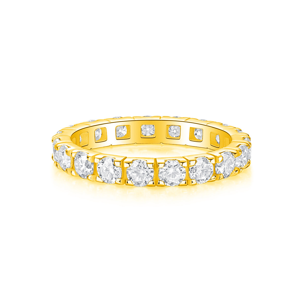 2 Carat (0.1*20pcs) Moissanite Diamond Wedding Ring for Women