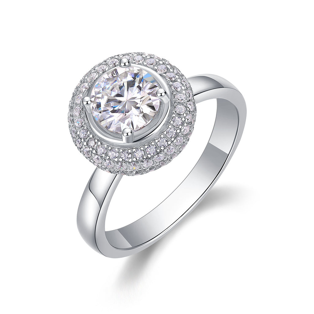 1 Carat D-VVS1 Lab Grown Diamond Ring for Women