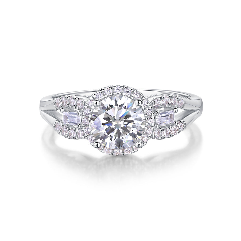 1 Carat D-VVS1 Lab Grown Diamond Ring for Women