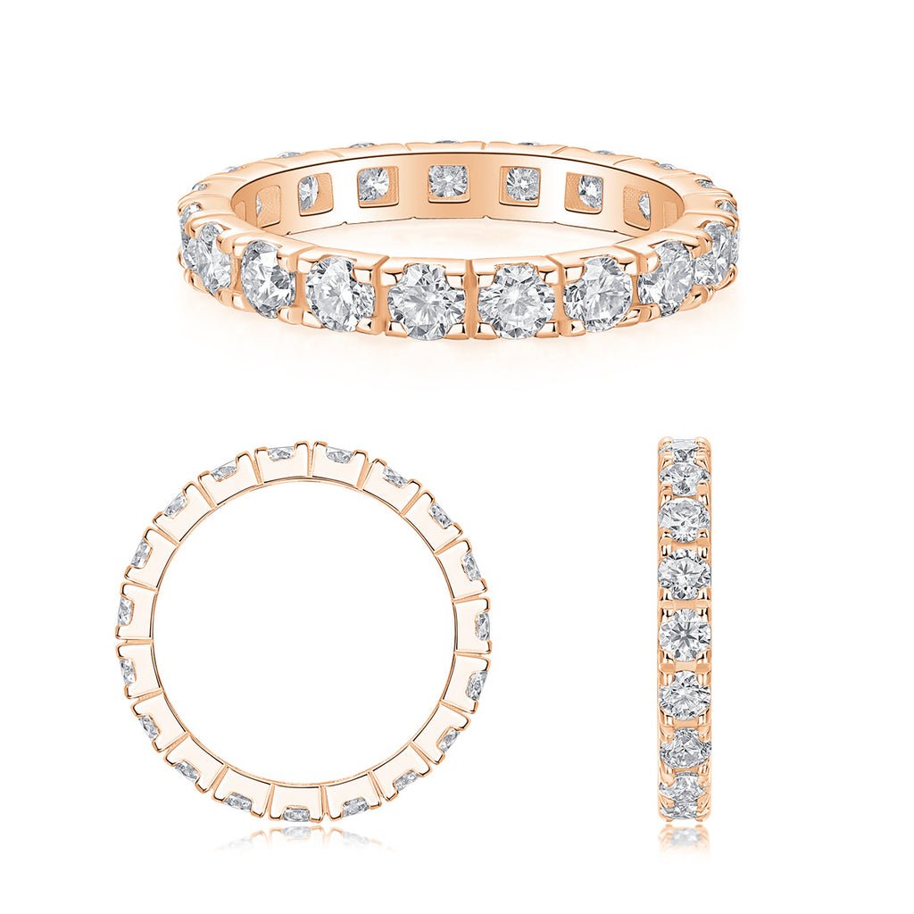 2 Carat (0.1*20pcs) Moissanite Diamond Wedding Ring for Women