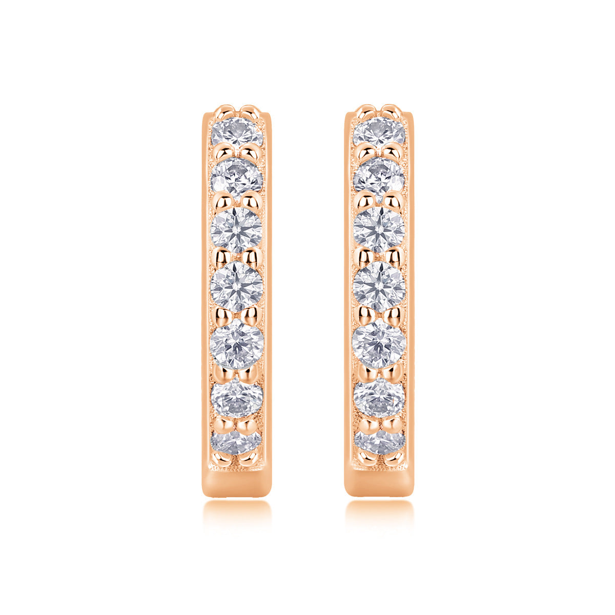 S925 Plated 18K Gold Moissanite Diamond Earrings For Female