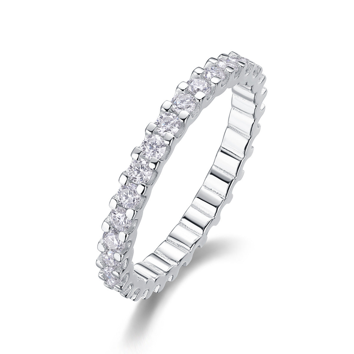 S925 18K Gold Plated Moissanite Ring Setting for Women