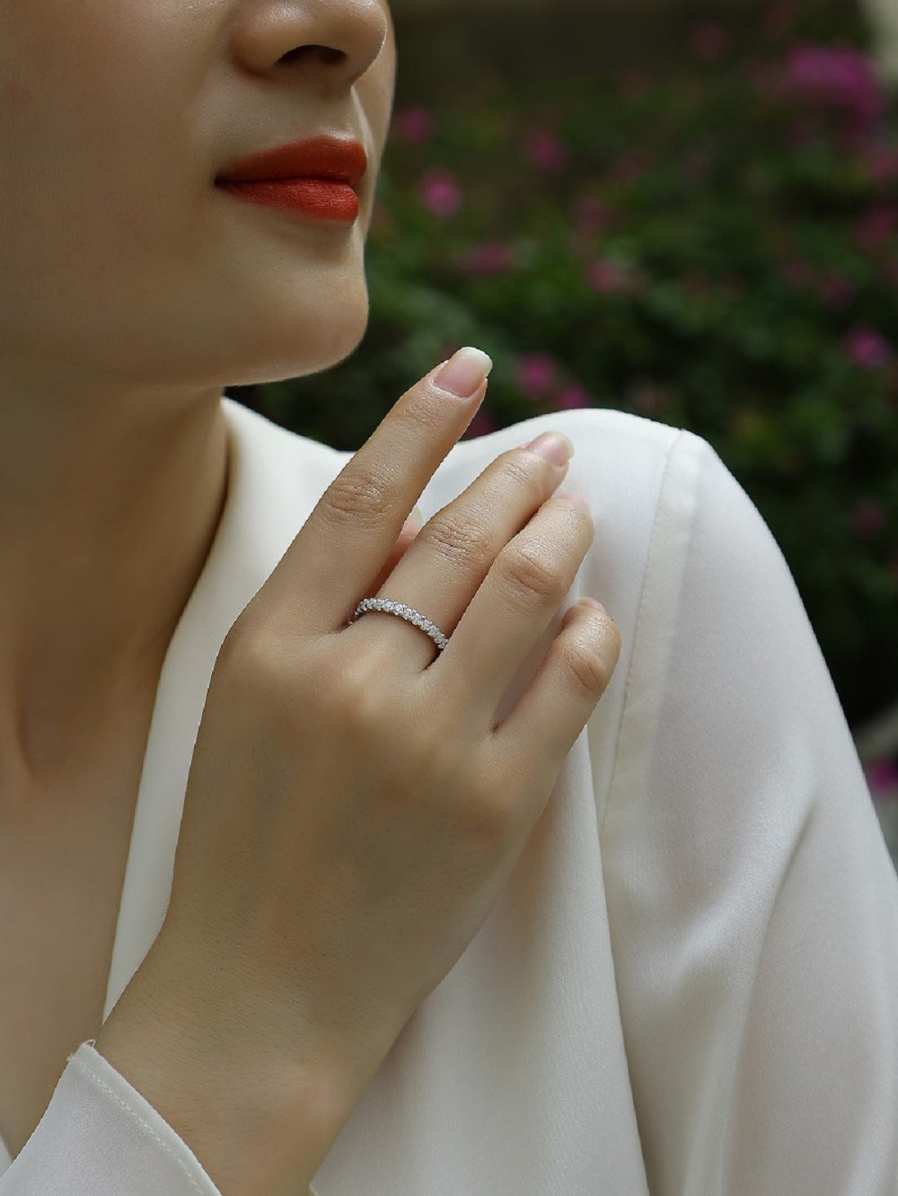 S925 18K Gold Plated Moissanite Ring Setting for Women