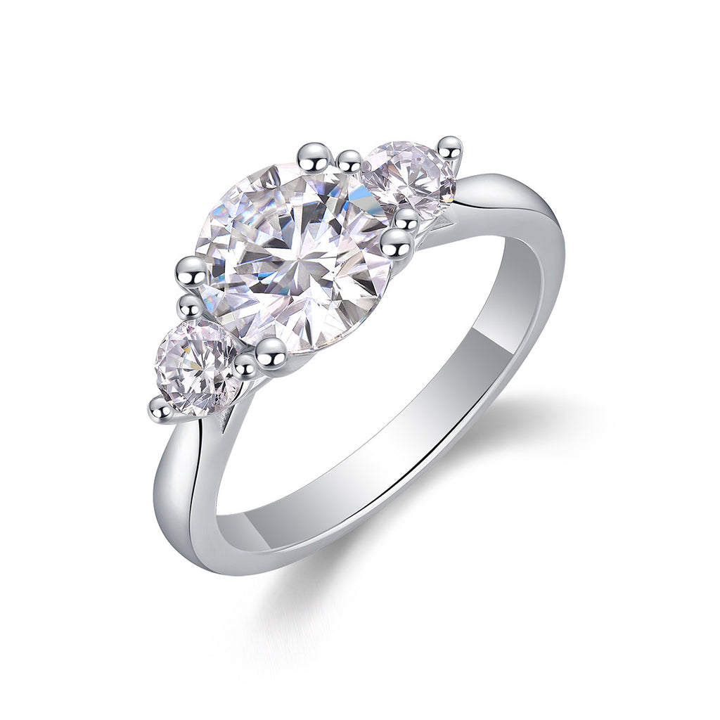 2.28CT Moissanite Diamond Engagement  Ring for Women