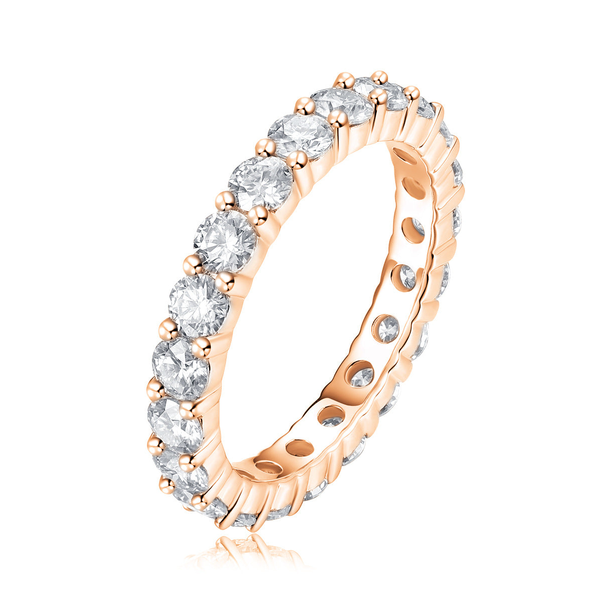 S925 18K Gold Plated Moissanite Ring Setting for Women