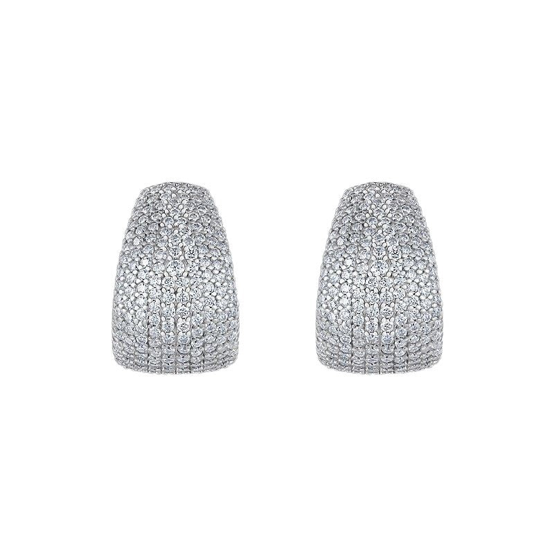 S925 Plated 18k Moissanite Diamond Engagement Earrings for Women