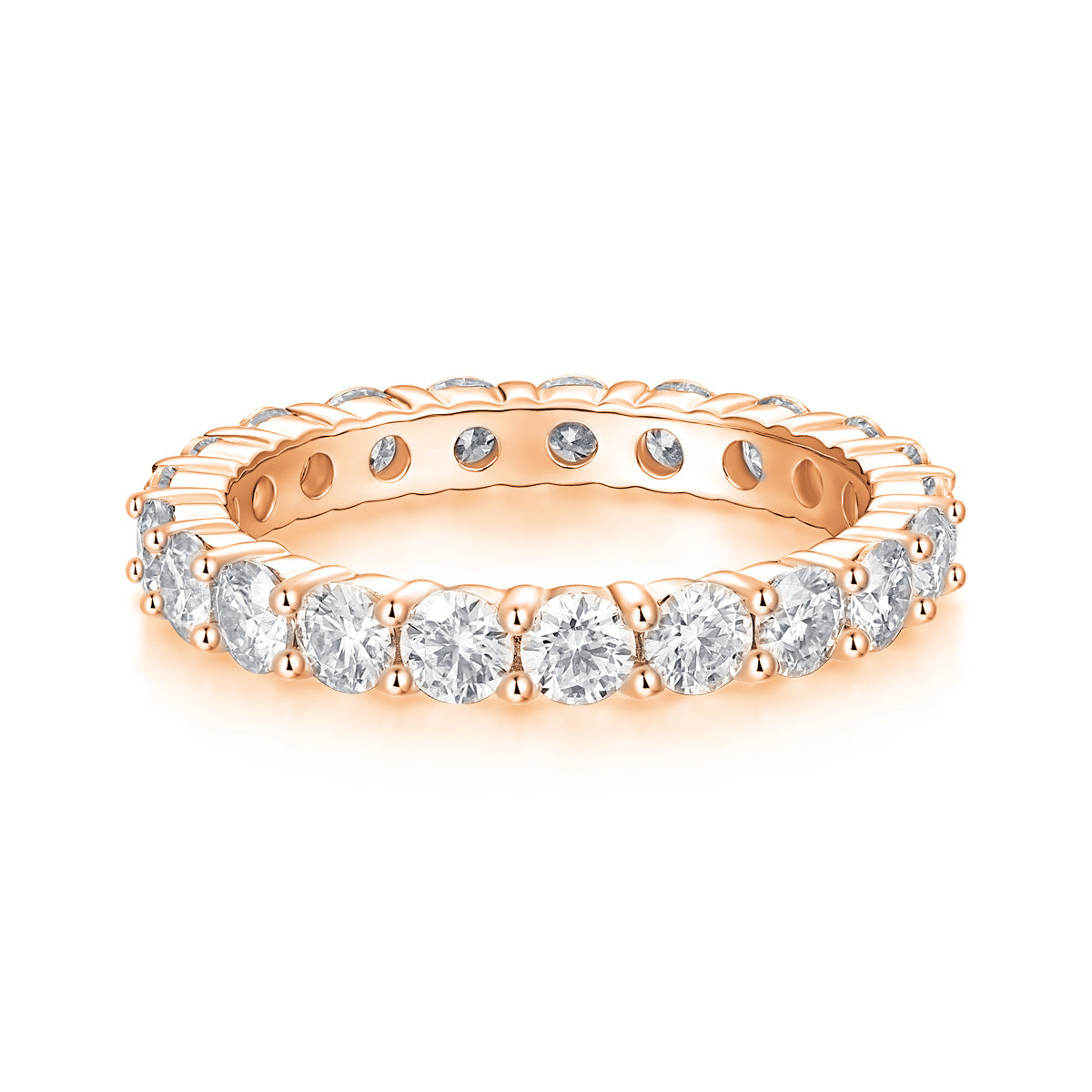 S925 18K Gold Plated Moissanite Ring Setting for Women