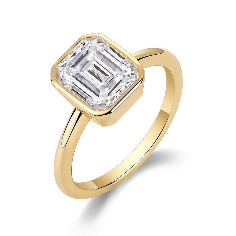 6 Carat Moissanite Engagement Diamond Ring For Women