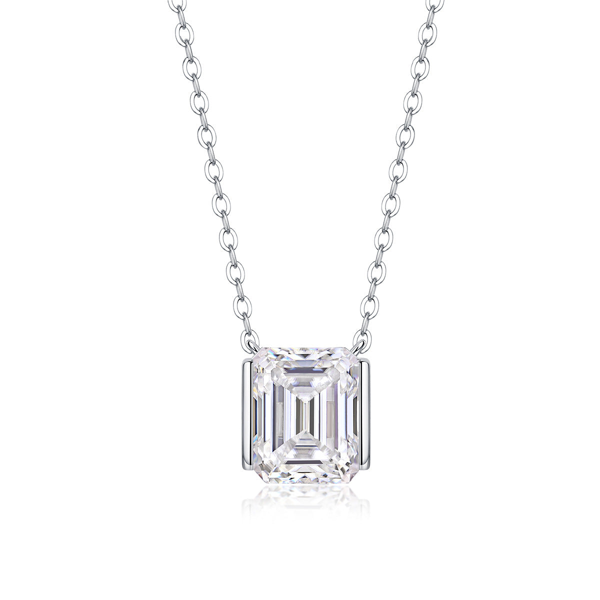 3.5 Carat Moissanite Pendant Necklace For Women