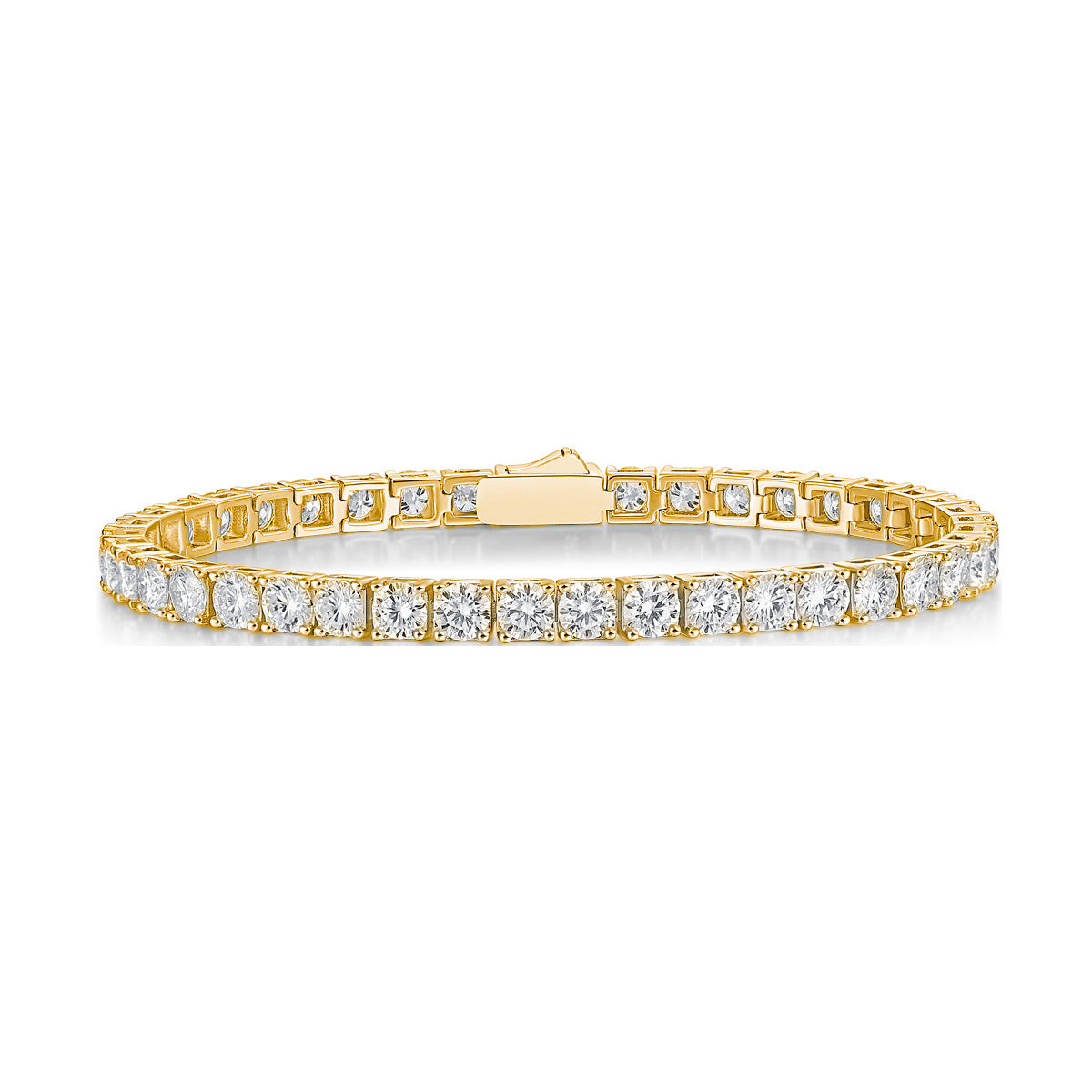 High Quality Men's and Women's Moissanite Bracelet S925 Plated with 18K Gold