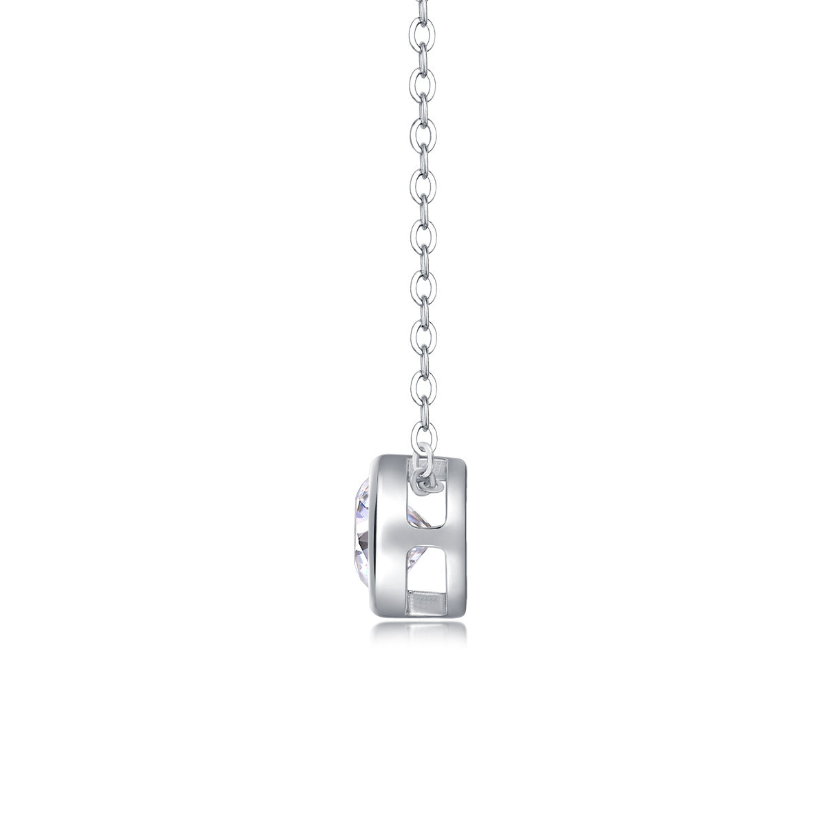1 Carat Moissanite Necklace for Women