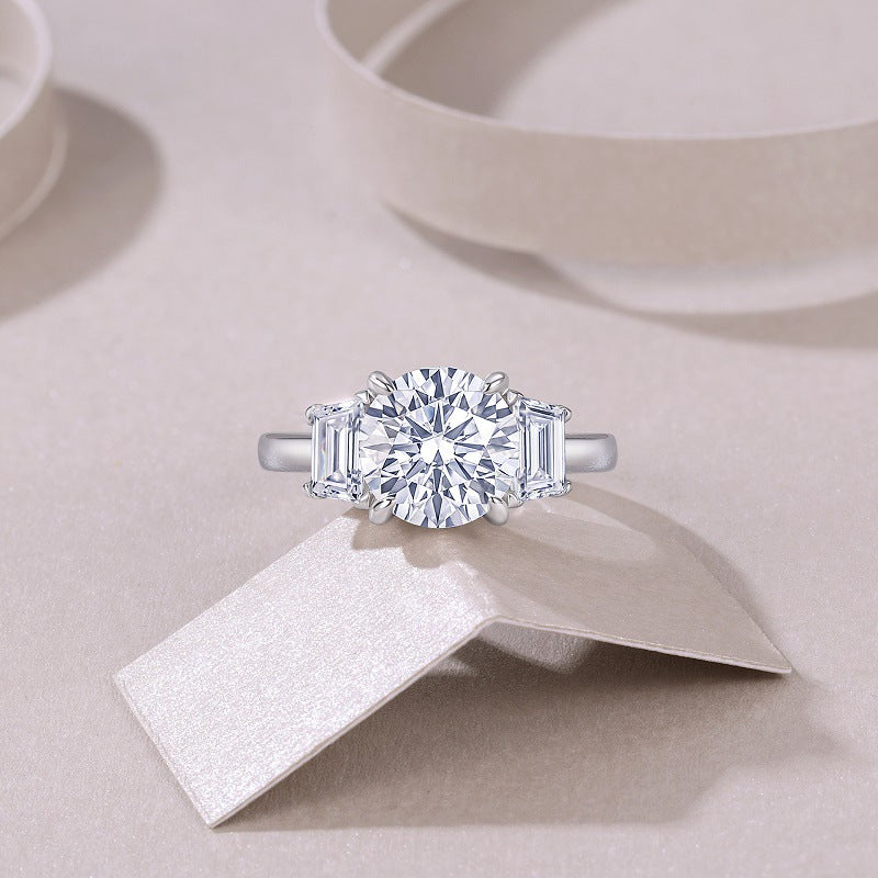 3 Carat Moissanite Engagement Wedding Ring for Women