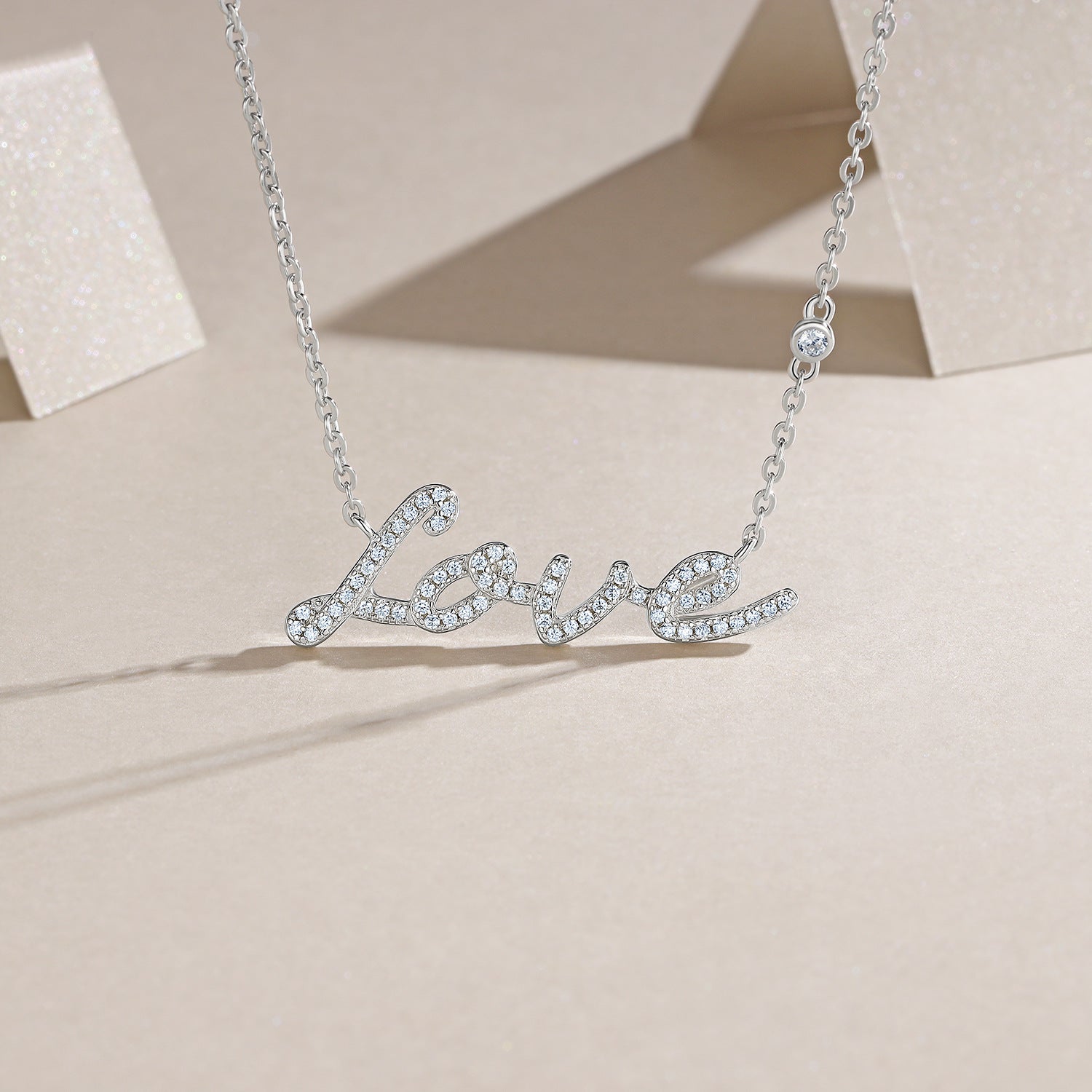 Love Moissanite jewelry Fairy Diamond Necklace for Women