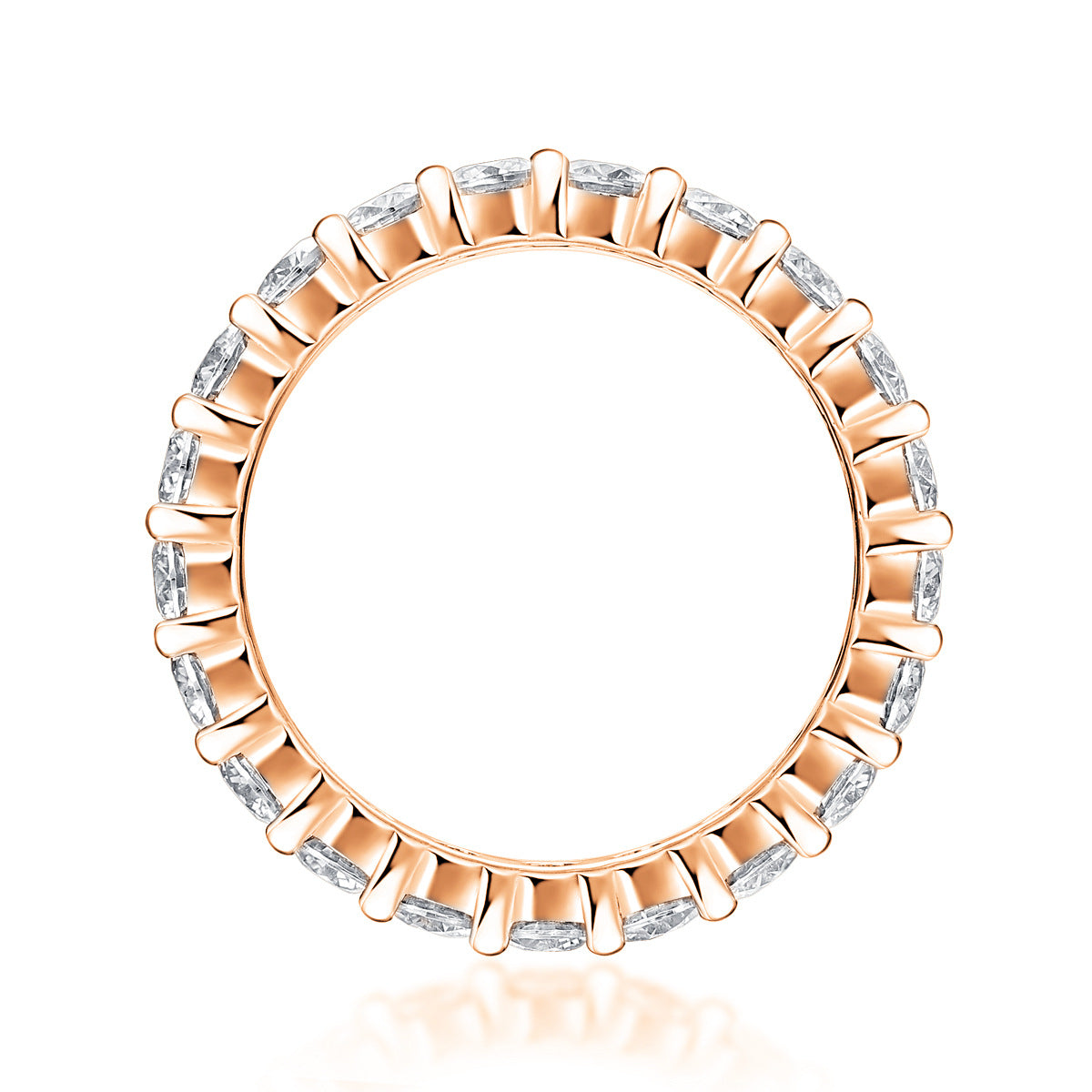 S925 18K Gold Plated Moissanite Ring Setting for Women