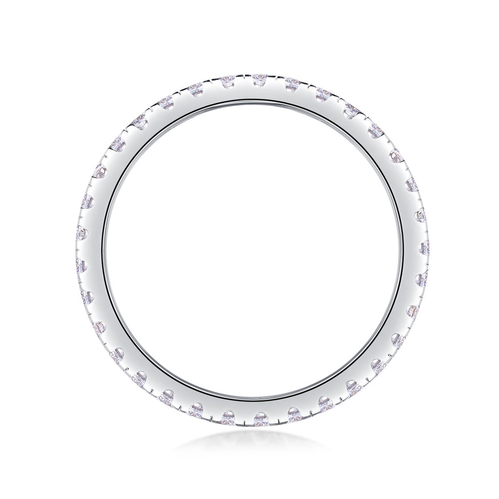 Moissanite Diamond Ring Female S925 Silver Plated with 18K Gold