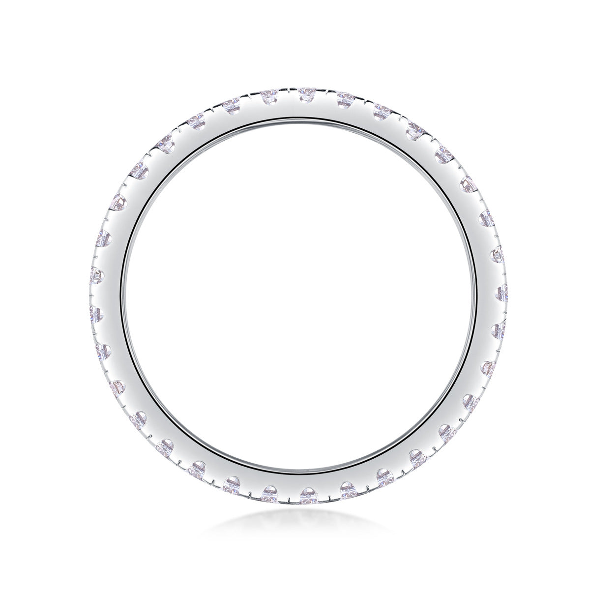 Moissanite Diamond Ring Female S925 Silver Plated with 18K Gold