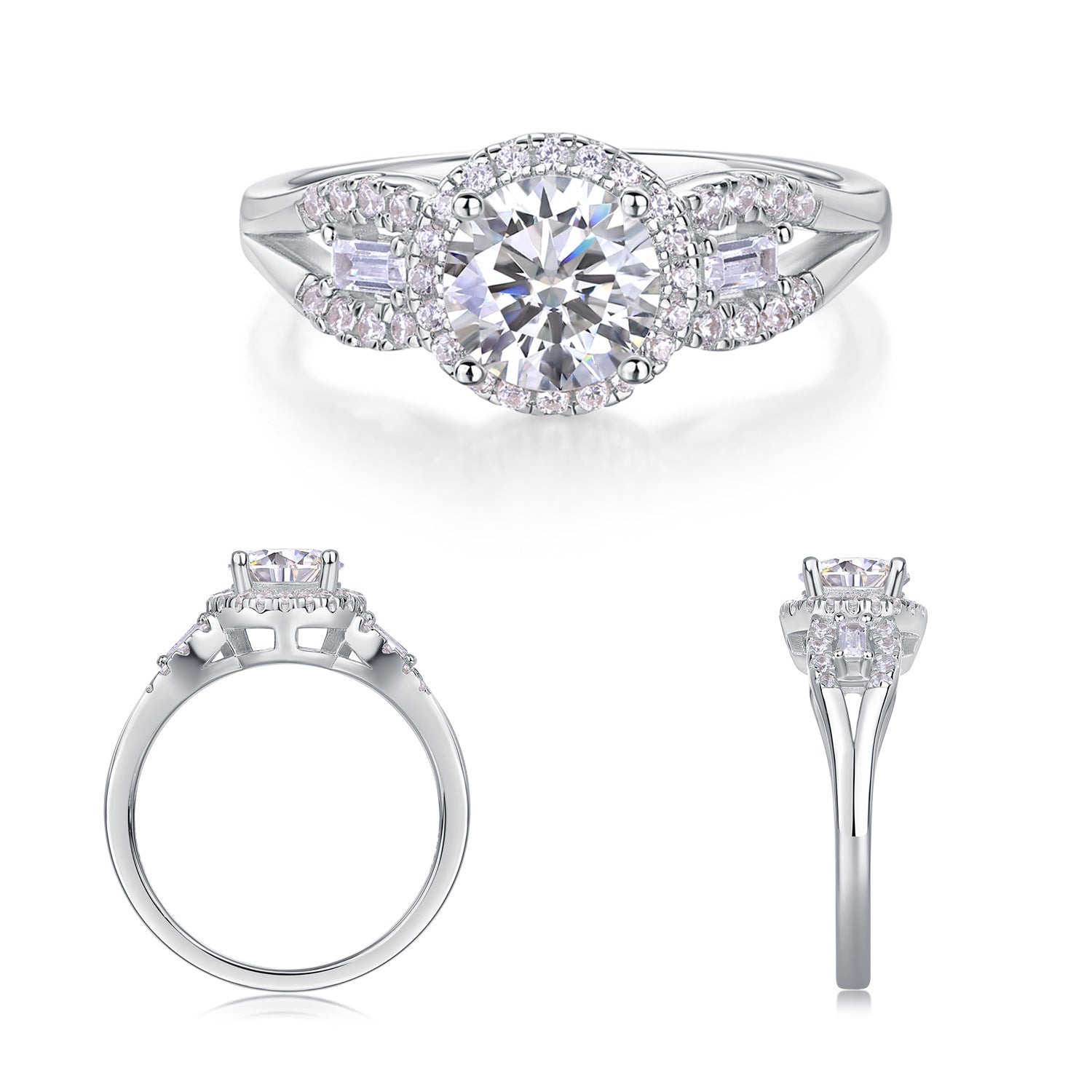 1 Carat D-VVS1 Lab Grown Diamond Ring for Women