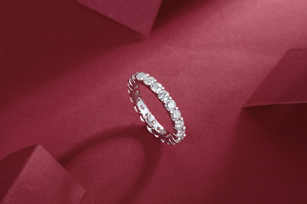 S925 18K Gold Plated Moissanite Ring Setting for Women