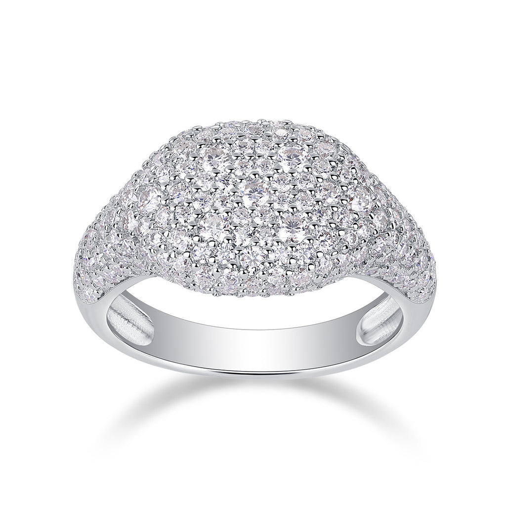 3CT (155pcs) Moissanite Ring for Men and Women Hip Hop Trendy