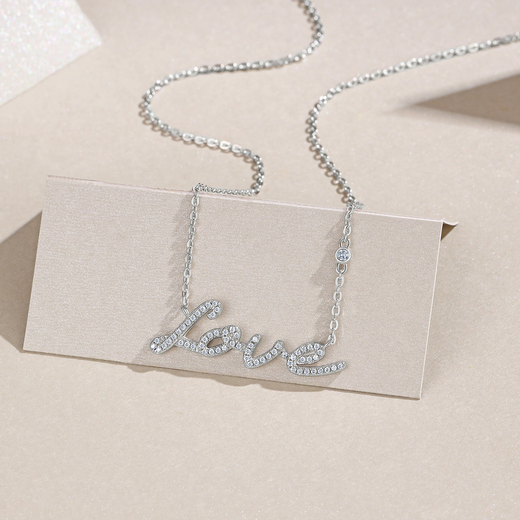 Love Moissanite jewelry Fairy Diamond Necklace for Women