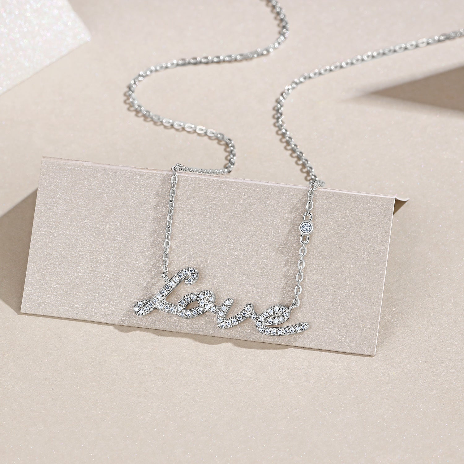 Love Moissanite jewelry Fairy Diamond Necklace for Women
