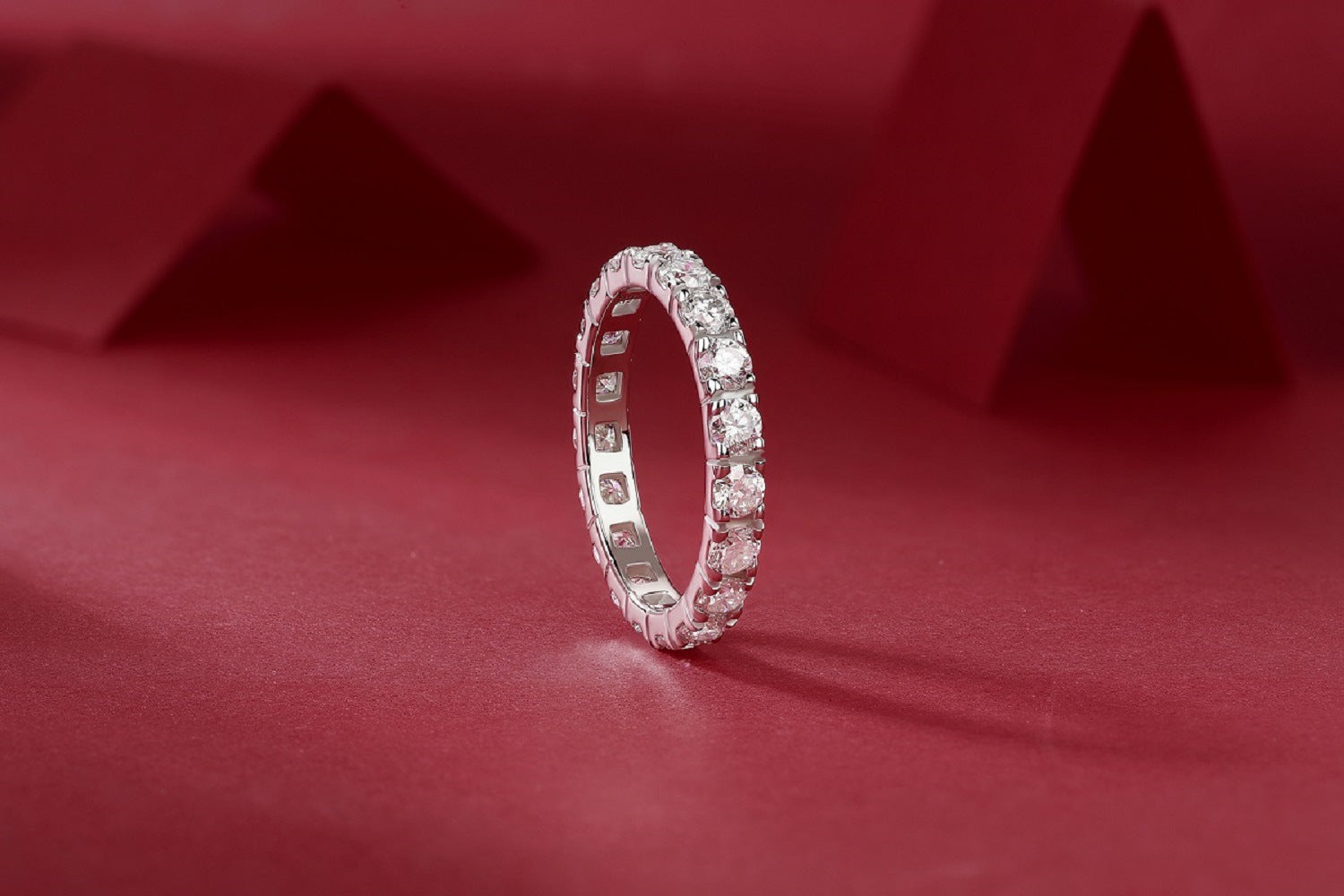2 Carat (0.1*20pcs) Moissanite Diamond Wedding Ring for Women