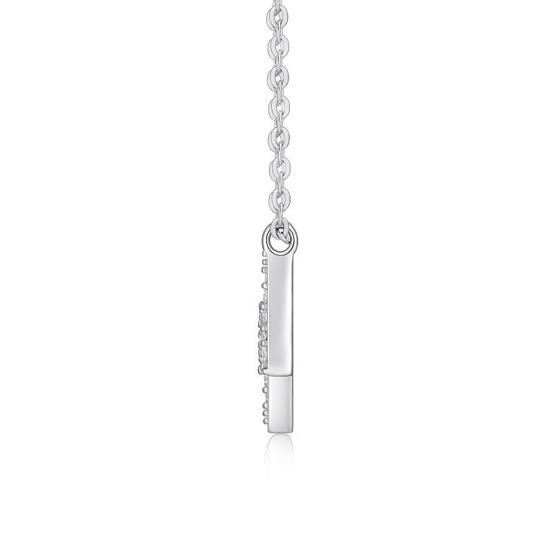 Korean Style Moissanite Lightning Diamond Necklace for Women