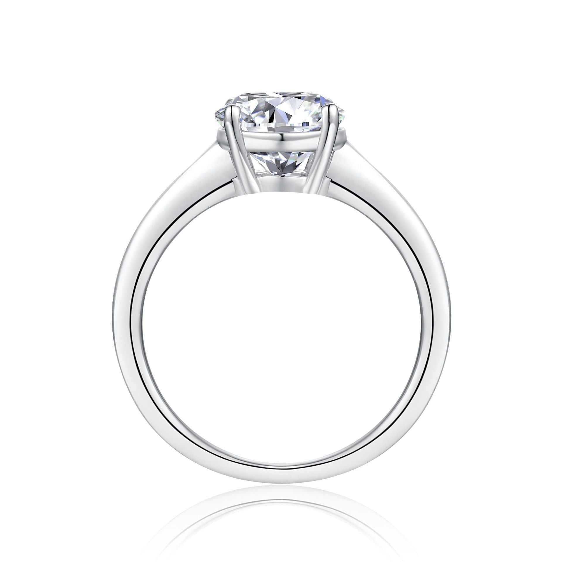 Moissanite Pigeon Egg Wedding Ring for Women