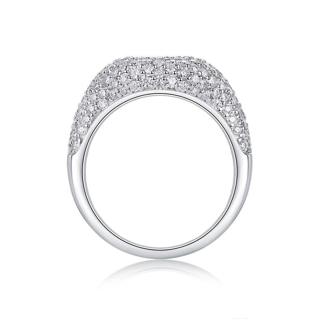 3CT (155pcs) Moissanite Ring for Men and Women Hip Hop Trendy