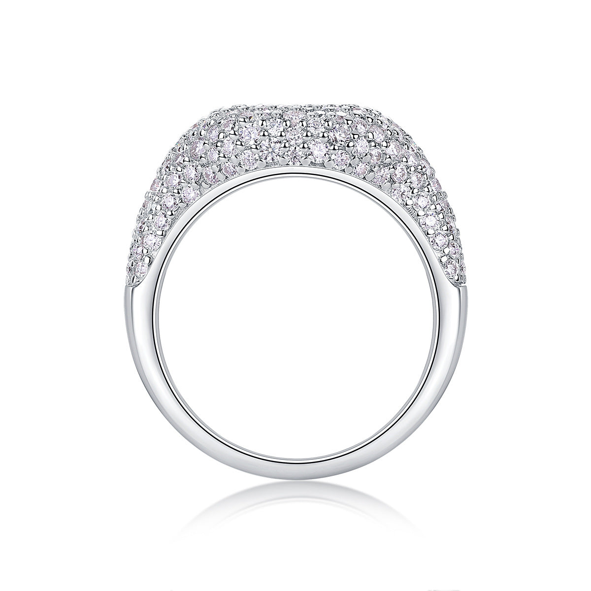 3CT (155pcs) Moissanite Ring for Men and Women Hip Hop Trendy