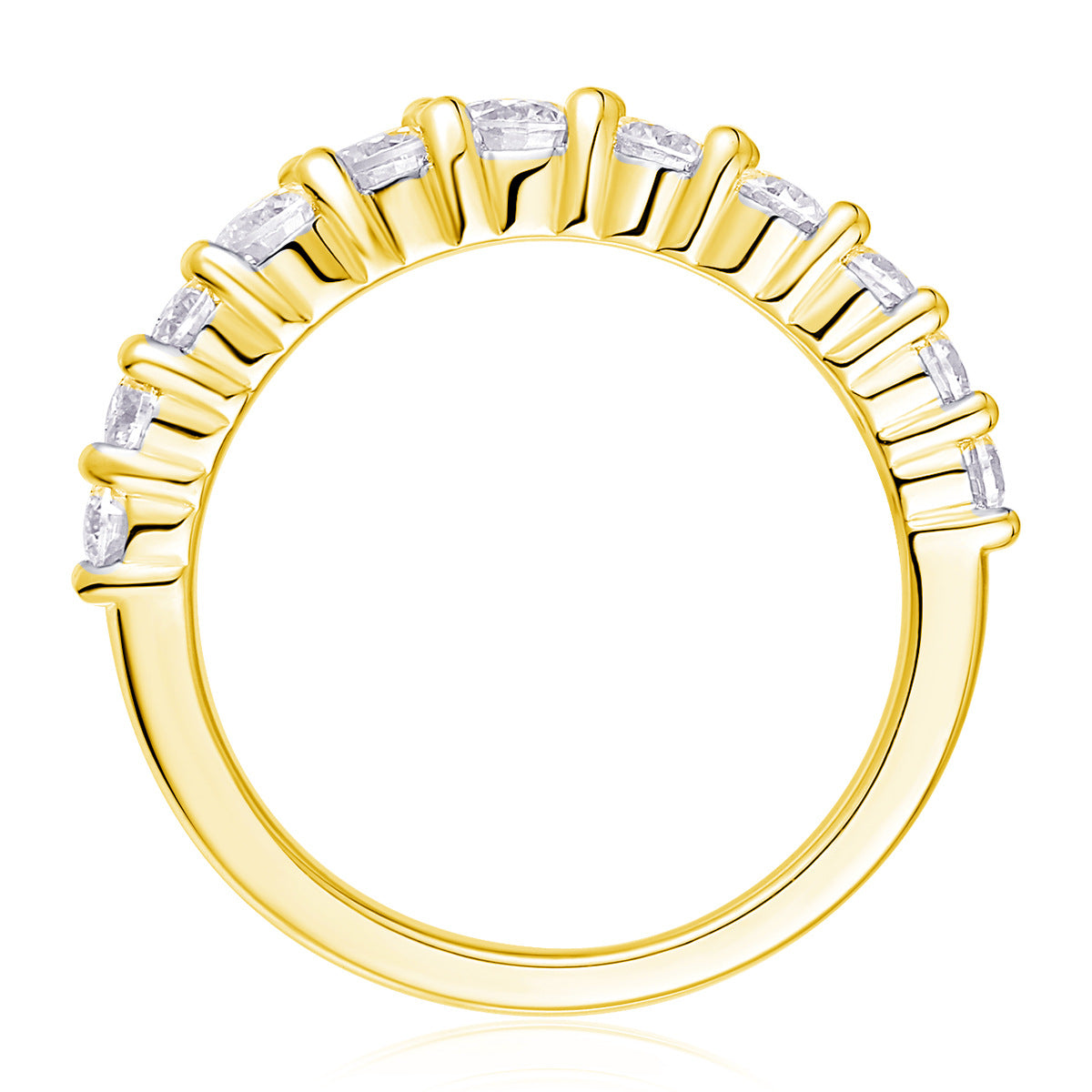 V-shaped Moissanite Engagement Ring for Women