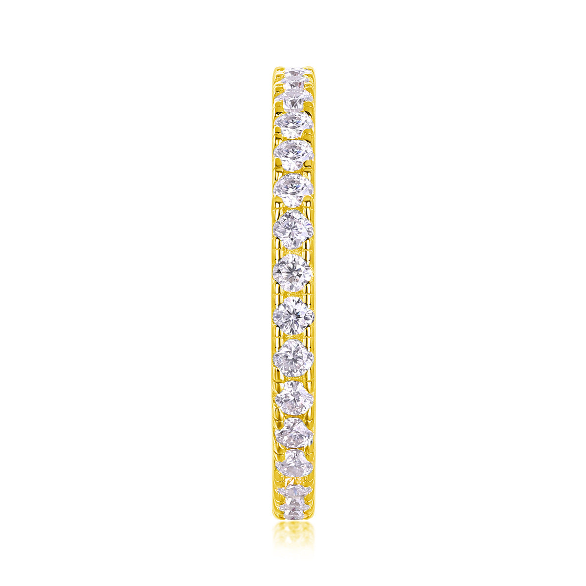 Moissanite Diamond Ring Female S925 Silver Plated with 18K Gold
