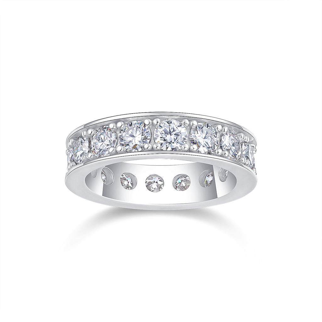 Star Crown 7 Carat Moissanite Couple Rings for Men and Women