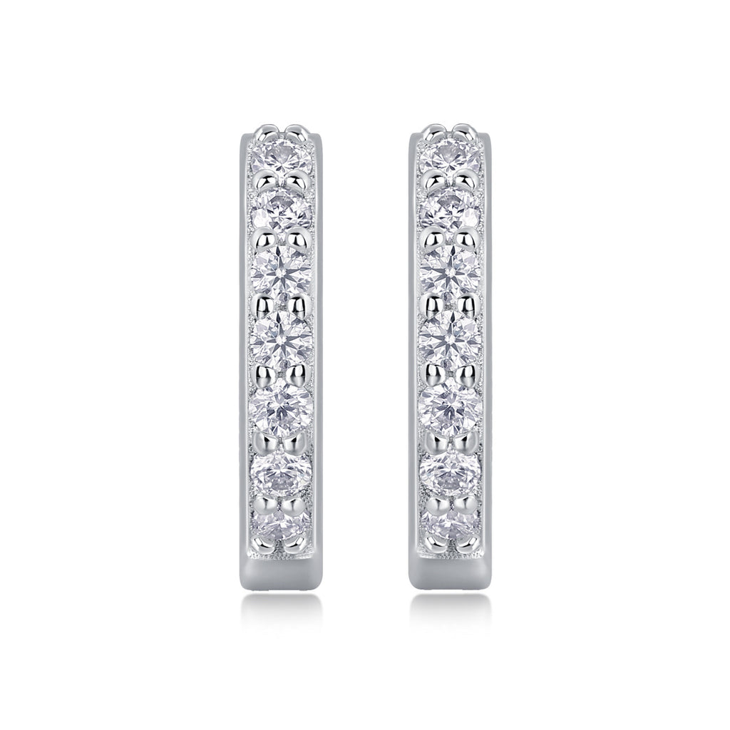 S925 Plated 18K Gold Moissanite Diamond Earrings For Female