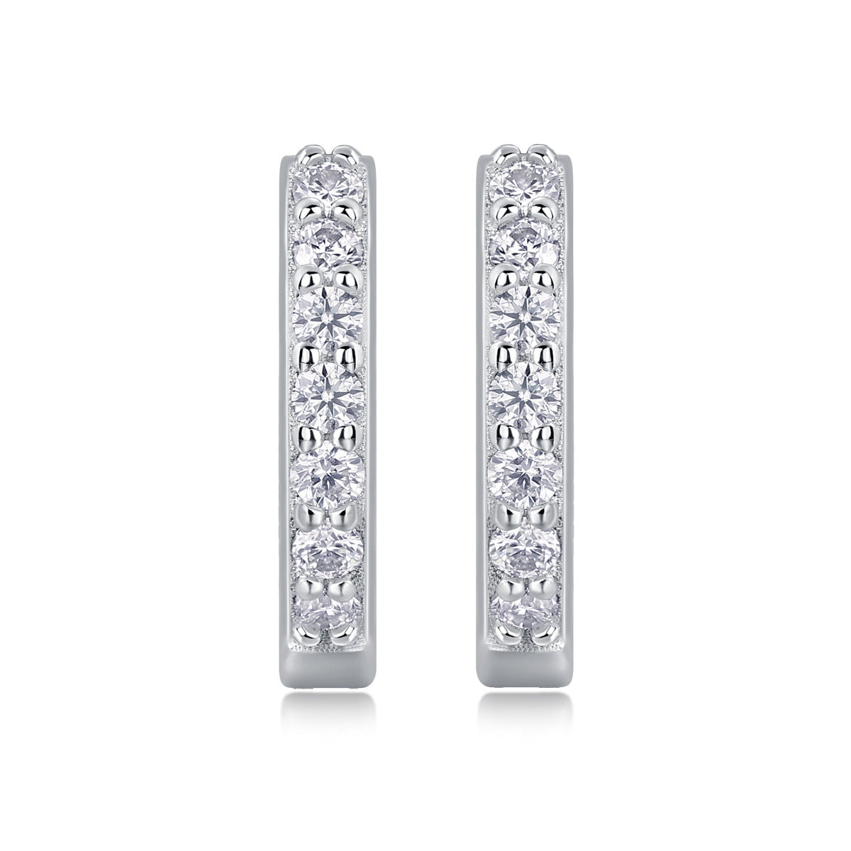 S925 Plated 18K Gold Moissanite Diamond Earrings For Female