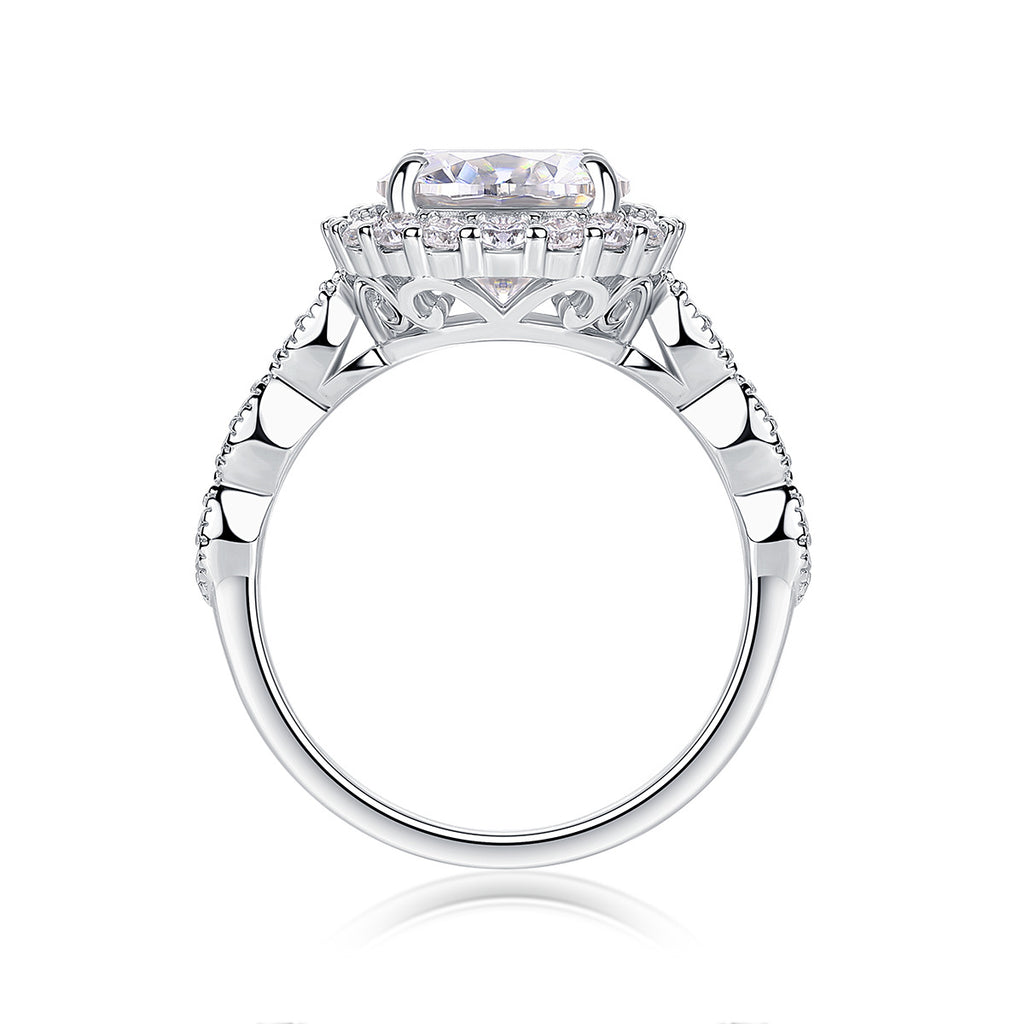 3 Carat Moissanite Diamond Engagement Ring for Women
