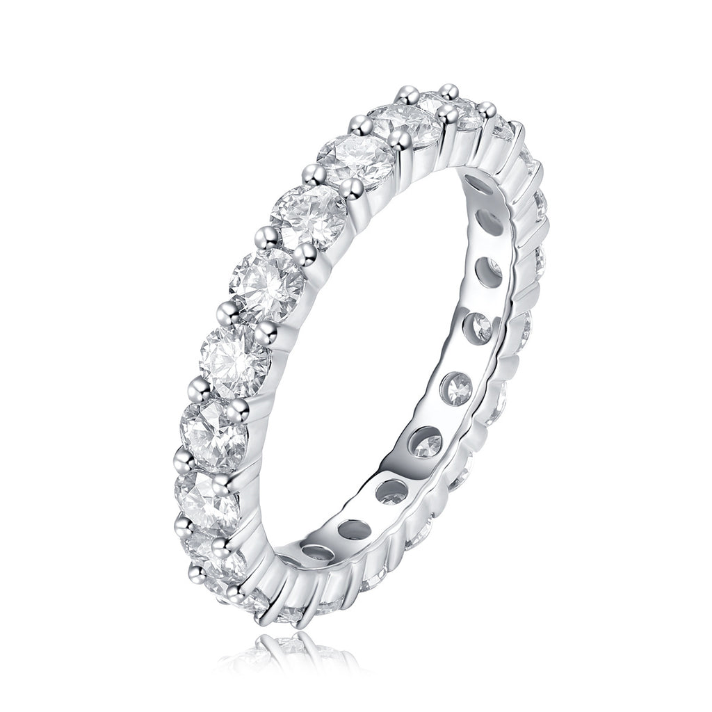 S925 18K Gold Plated Moissanite Ring Setting for Women