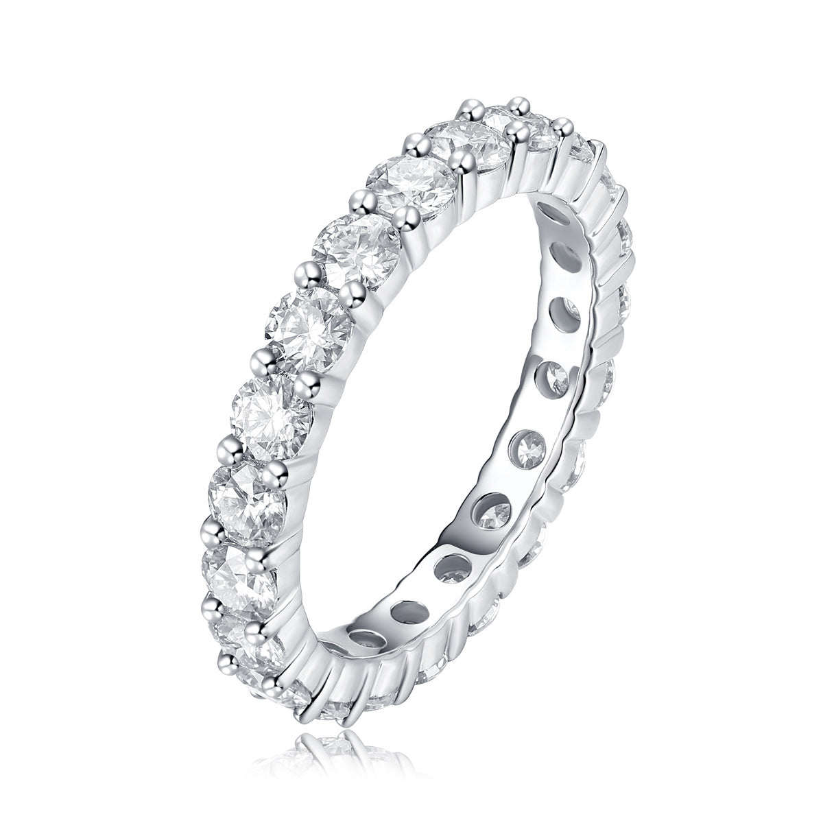 S925 18K Gold Plated Moissanite Ring Setting for Women