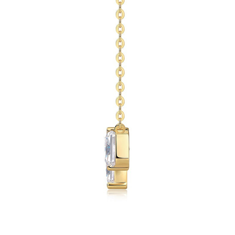 Double Diamond Phantom Moissanite Necklace For Women