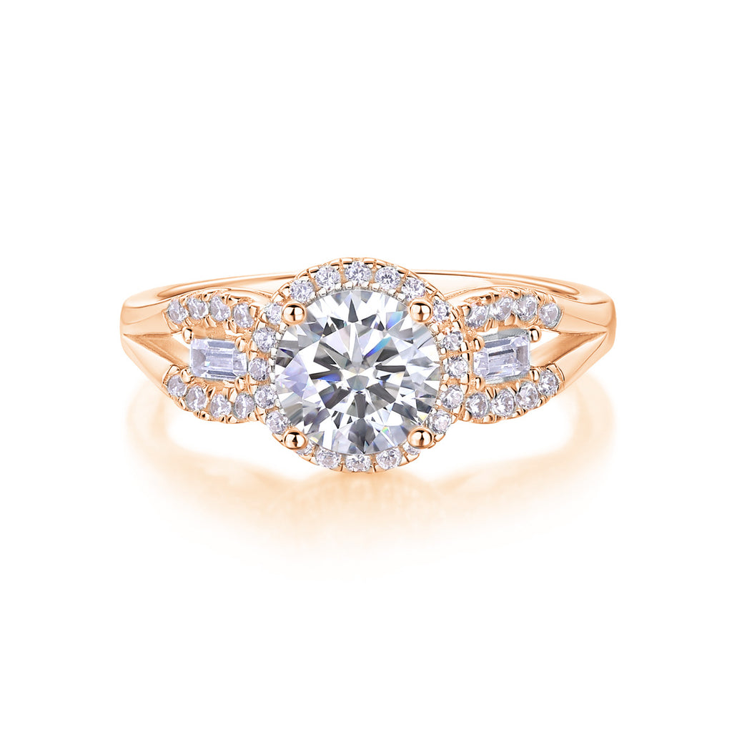 1 Carat D-VVS1 Lab Grown Diamond Ring for Women